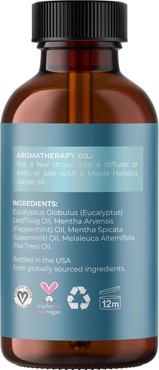 Breathe Essential Oil for Diffuser - Invigorating and Refreshing Breathe Essential Oil Blend with Eucalyptus Peppermint Tea Tree and Mint for Diffusers for Home and Shower Aromatherapy (2 Fl Oz)