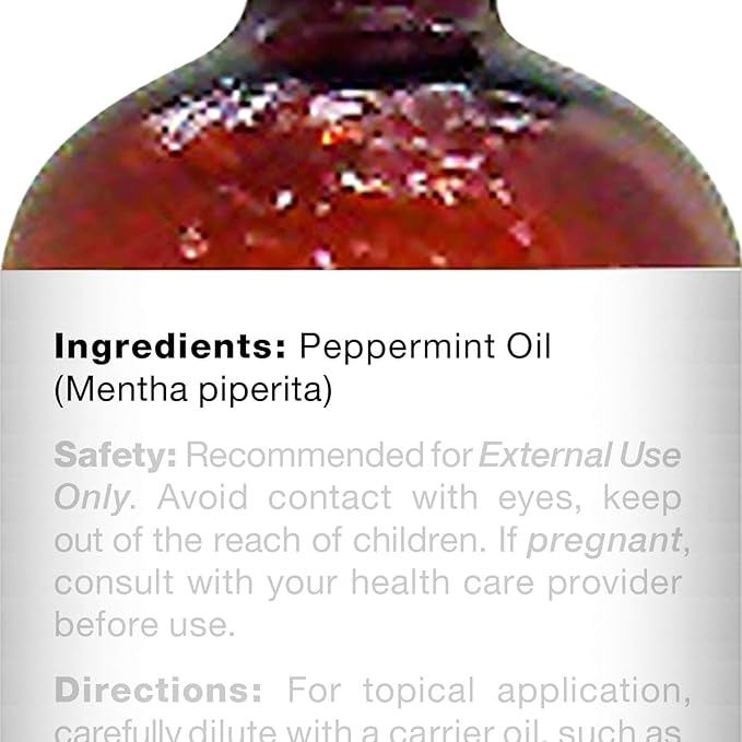 Majestic Pure Peppermint Essential Oil with Glass Dropper - 4 Fl Oz Pack of 2-100% Pure and Natural Peppermint Oil - Premium Grade Essential Oils for Diffuser, Aromatherapy, Soap and Candle Making