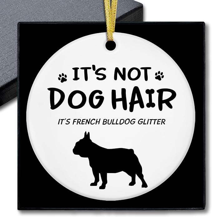 524-zsgj-French Bulldog Home & Kitchen > Home Décor Products > Home Décor Accents > Hanging Ornaments