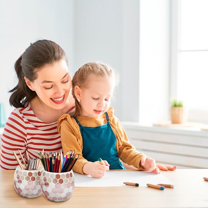 Votive Candle Holder Tea Lights - Glass Candle Holders, Mosaic Tealight Candle Holder, Candle Jar Cup for Wedding Centerpiece Party Table Decorations, Valentines Day Decor