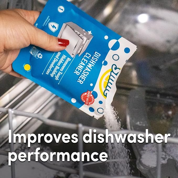 Lemi Shine Natural Dishwasher Cleaner - Dishwasher Cleaner and Deodorizer Powered by Citric Acid and a Natural Fresh Lemon Scent (1 Count)