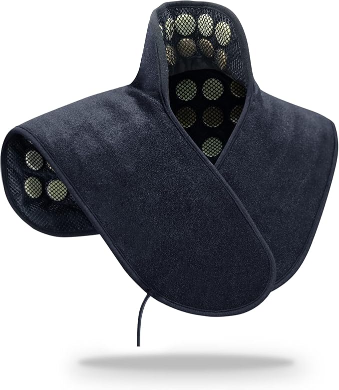 UTK Far Infrared Heating Pads for Neck and Shoulders and Back, Hot to 159℉, Gift for Women, FSA-HSA Eligible Neck and Shoulder Heating Pad with 84 Natural Jade, 24 Timers & Auto Shut Off (23 * 18'')