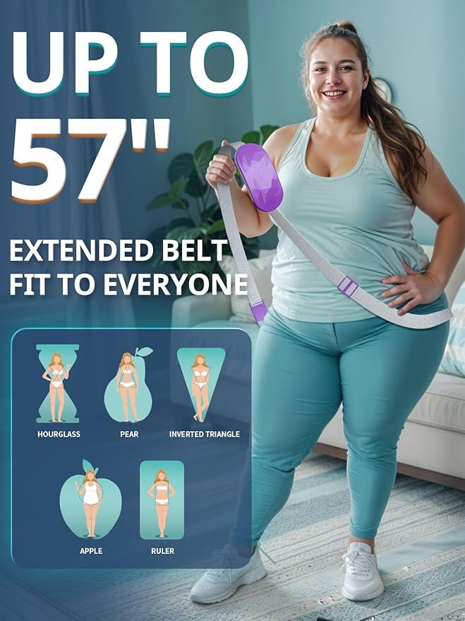 Slimpal Portable Heating Pad for Period Cramps, Electric Cordless Back Belly Waist Heating Pad for Menstrual Cramp Relief, Rechargeable Wearable Heat Belt Gifts for Her Women Girl Wife, Dark Pink