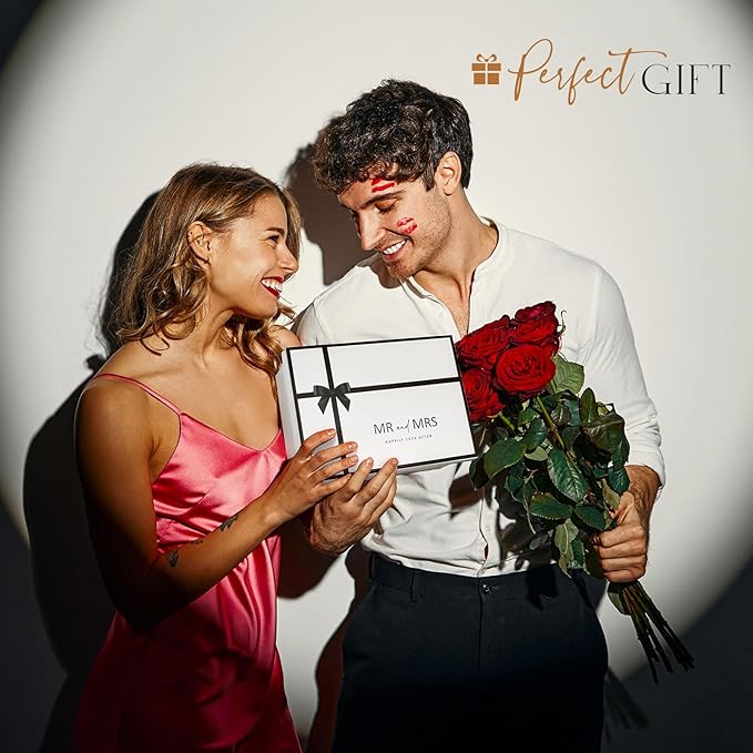 Ribbed Coupe Glasses for Anniversary Engagement Wedding Bridal Shower Gifts for Couple, Crystal Martini Glasses Set of 2, 10 Oz Vintage Wedding Mr and Mrs Champagne Flutes, Margarita Cocktail Glasses