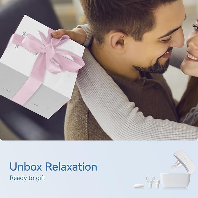 KingPavonini Mini Massage Gun with All-in-One Storage Case, FSA HSA Eligible, Pocket-Sized Small Massage Gun Deep Tissue, 0.5 lbs Portable Percussion Massager for Travel, Gym, Gift for Women Men