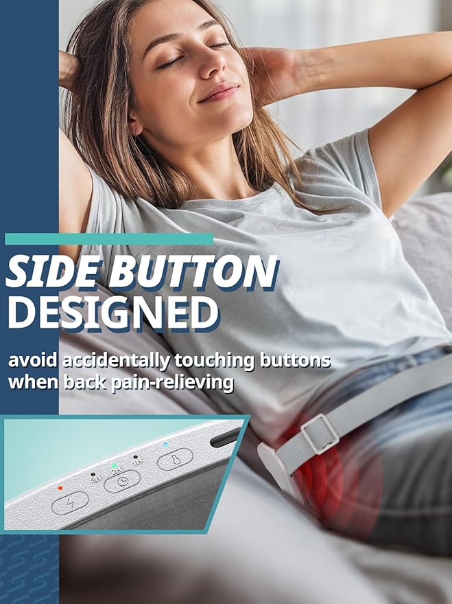 Slimpal Portable Heating Pad for Period Cramps, Electric Cordless Back Belly Waist Heating Pad for Menstrual Cramp Relief, Rechargeable Wearable Heat Belt Gifts for Her Women Girl Wife, Purple