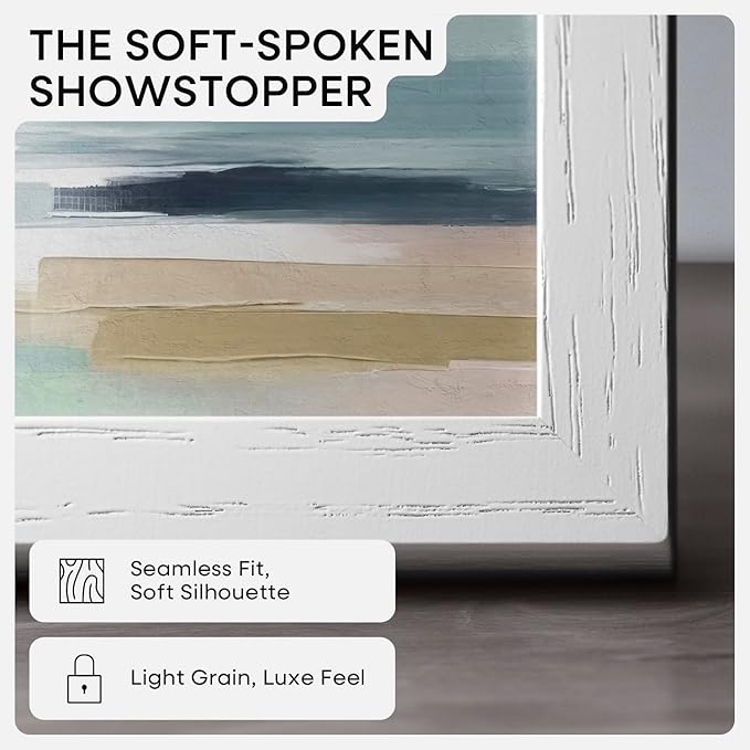 Homeforia 6x8 Picture Frame White, High End Oak 8x6 Wooden Frames with Mat 7x5 Print, 6 x 8 White Wood Frame Matted to 5 x 7 inch Photo, 6by8 Wall or Tabletop Frame, Tempered Glass, Wall Kit, Set of 1