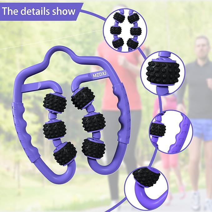 Cellulite Massage Tool Deep Fascia Massager & Dimpled Skin Remover for Legs - Anti-Cellulite Roller Tech with Lymphatic Drainage, Smooth Skin & Pain Relief for Thighs & Buttocks Sculpting