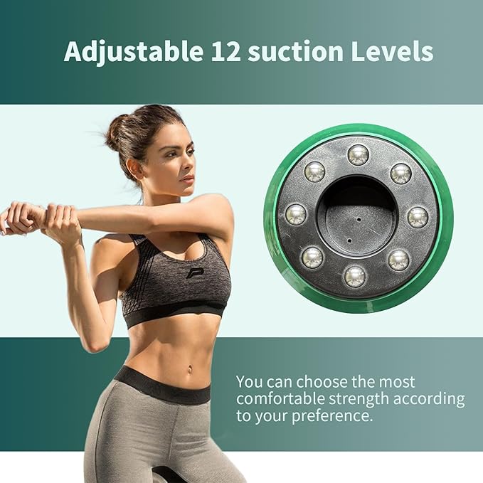 Elouris Cellulite Massage Tool,Lymphatic Drainage Massager,Lymphatic Drainage Tool,Rechargeable Body Sculpting Cupping Machine for Thighs, Arms, Stomach - Cordless Deep Tissue Massager,Gift for Women