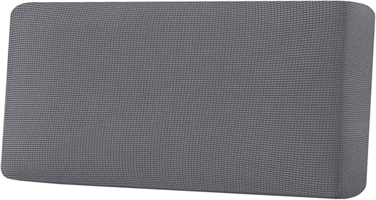 H.VERSAILTEX Super Stretch Individual Seat Cushion Covers Sofa Covers Couch Cushion Covers Slipcover Sets Thick Jacquard Textured Twill Fabric (1 Piece Sofa Cushion Cover, Grey)
