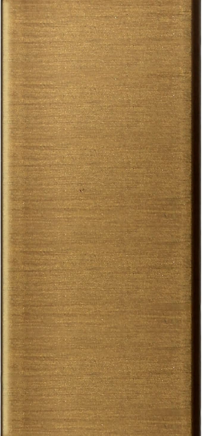 Henn&Hart 20" Wide Square Side Table with Mirror Shelf in Brass, Table for Living Room, Bedroom