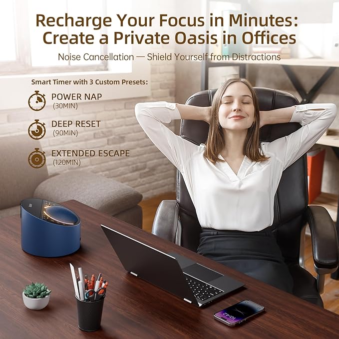 Sound Machine & Soothing Light |Optional Expan. Aroma Diffuser & Schumann Resonance (Add'l Purchase) |Premium Metal Shell with 50+ Calming Sounds System for Sleep, Focus, Relaxation –Adults Kids Baby