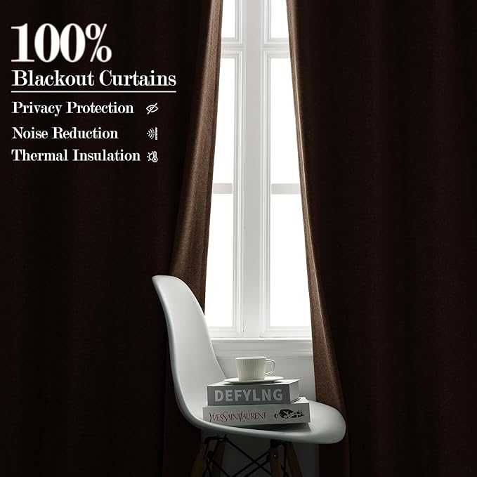 100" W x 96" L Faux Linen Room Divider Curtains, Full Blackout Pinch Pleated Drapes for Traverse Rod, Bedroom Divider Privacy Drapery with Hooks for Ceiling Track, 1 Panel, Taupe