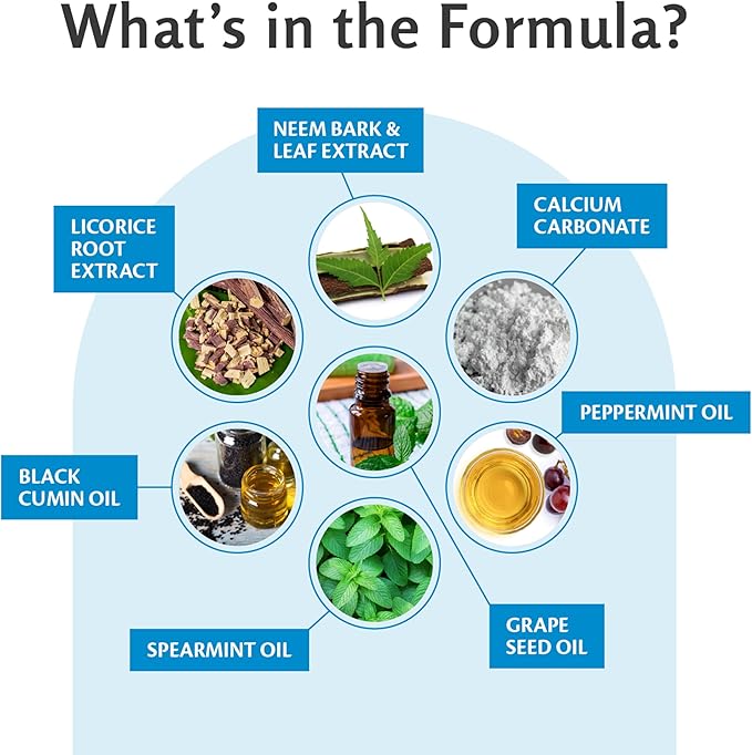 Fluoride-Free Neem Toothpaste with Mint for Adults & Kids with Sensitivity | Vegan, Gluten & SLS Free Herbal Formula for Sensitive Teeth, Healthy Gums and Fresh Breath, 4.23 oz (120 g) Pack of 2 by M3