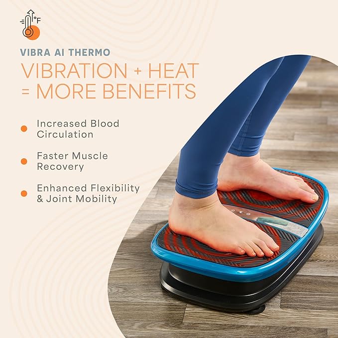 Lifepro Voice Controlled Vibration Plate – Whole Body Vibrating Platform, Curved Ergonomic Design – Supports Lymphatic Drainage, Muscle Relaxation & Recovery – Remote Watch, 265 lb Max Load