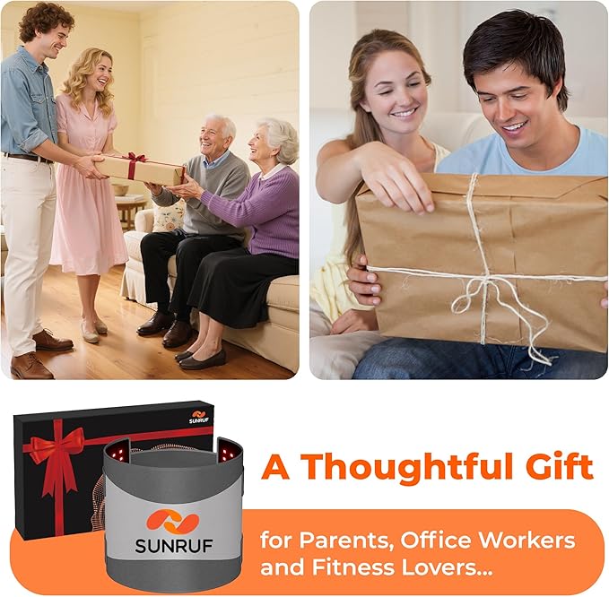 Red Light Therapy for Body, 25.2"x13" Large Light Therapy Pad with Timer, 660&850nm Infrared Light Therapy for Back Waist Shoulder Knee Joint, 10000mAh Cordless Using Home Outdoor, Gift for Women Men