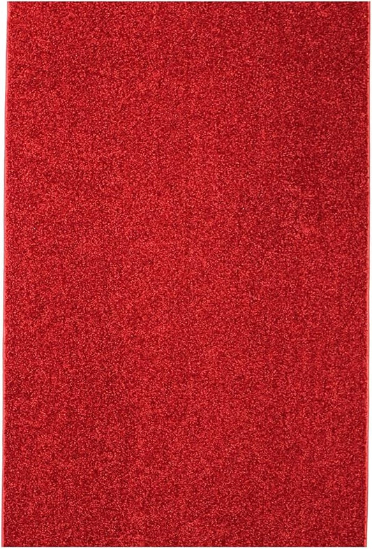 KOECKRITZ Soft and Colorful Kids Classroom Area Rugs (Passes Flammability Pill Test) Many Sizes and Bright Colors to Select from (8' x 12', Fire Engine)