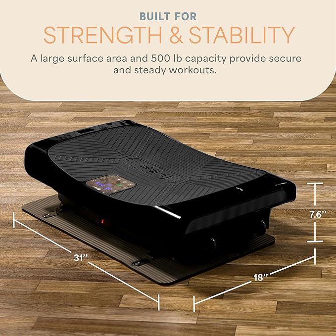 Lifepro Vibration Plate Machines – Full Body Workout, Recovery & Lymphatic Drainage with 4D Motion, Silent Operation, Joint Support, & Triple Motor Technology for Circulation, Fat Burn & Toning
