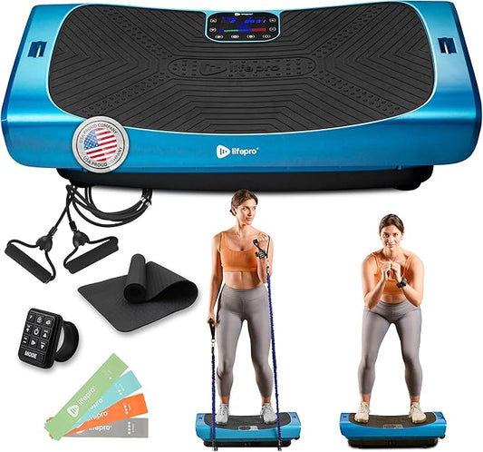 Lifepro Vibration Plate Machines – Full Body Workout, Recovery & Lymphatic Drainage with 4D Motion, Silent Operation, Joint Support, & Triple Motor Technology for Circulation, Fat Burn & Toning