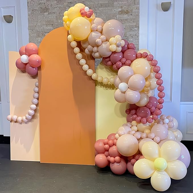 White Sand Linking Balloons, 100PCS 6 Inch Small Ivory Quick Link Balloons for Making Balloon Wall Heart Arch, Tails Balloon for Wedding Birthday Baby Shower Engagement Graduation Party Decorations