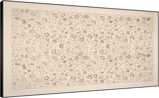 SIGNWIN 24"x46" Extra Large Framed Wall Art Vintage Botanical Sketch with Detailed Floral Pattern, Classic Nature Illustration for Home Living Room Bedroom Decor (Frame Assembly Required)