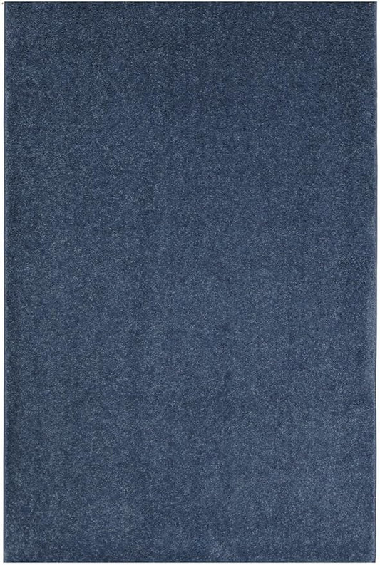 KOECKRITZ Soft and Colorful Kids Classroom Area Rugs (Passes Flammability Pill Test) Many Sizes and Bright Colors to Select from (8' x 12', Navy)