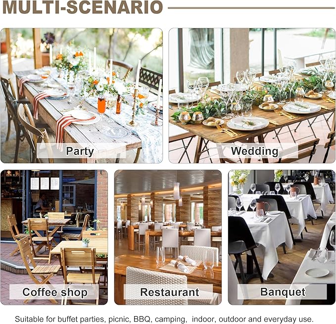 sancua 4 Pack Black Tablecloth 60 x 84 Inch, Rectangle Table Cloth for 4ft Tables - Stain and Wrinkle Resistant Washable Polyester Table Cover for Dining Wedding Banquet Party Buffet Restaurant