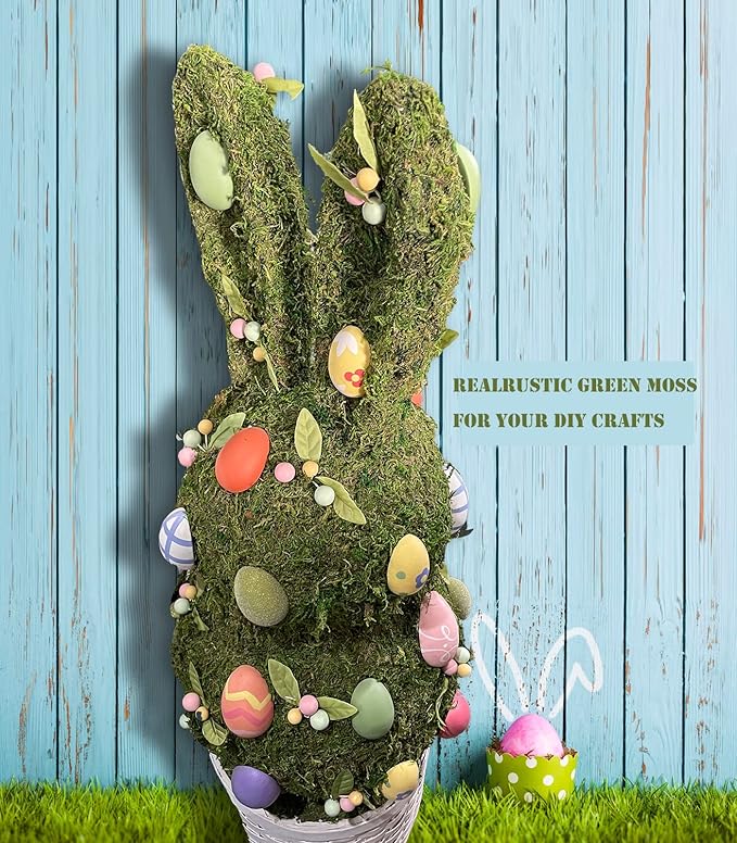 35 OZ Fake Moss for Potted Plants Artificial Moss for Fake Plants Faux Moss for Planters Decorative Moss for Craft and Home Decor…