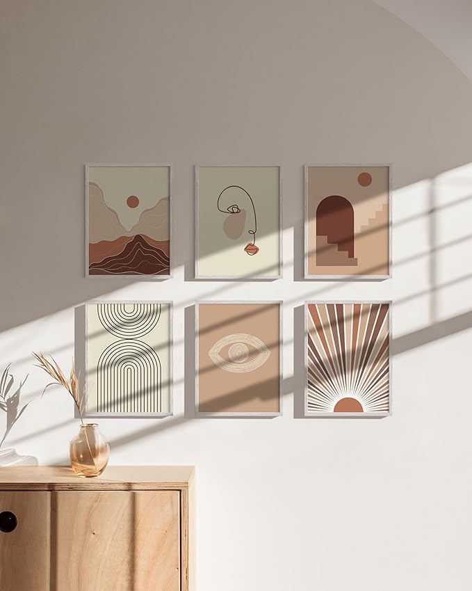 HAUS AND HUES 9x12 White Oak Wood Picture Frames Set of 25 - Premium Bulk Picture Frames 9x12 Bundle - Elegant Gallery Wall Frame Set for Posters, Art Display - Ideal for Wall Decor in Home & Office