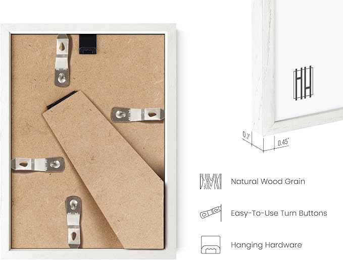 HAUS AND HUES Standalone White Oak Frame Set of 4-4x6