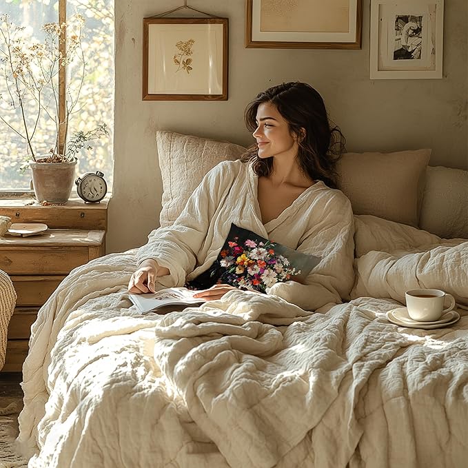 Trendy Eclectic Disco Ball Moody Floral Pillow Covers 18x18, Maximalist Funky Wildflowers Bouquet Throw Pillow Covers for Living Room Bedroom, Dark Cottagecore Decor, Eclectic Home Decor