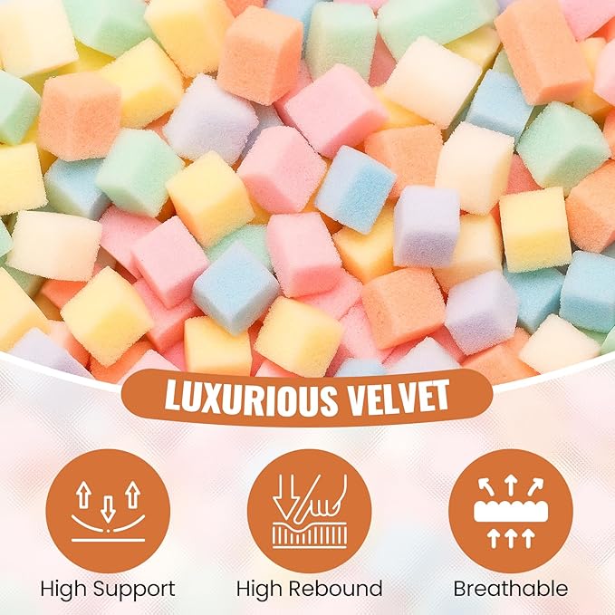 4FT Bean Bag Chair: Bean Bag with Velvet Cover, Fluffy and Comfy Bean Bag Chairs for Adults and Kids, Bean Bag Sofa Filled with High-Density Sponge for Gaming (Light Grey)