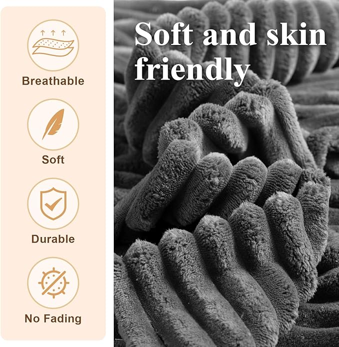 Premium Beige Bean Bag Chair for Adults with Armrest- Ultra Plush Memory Foam Lounge Sofa & Comfy Reading Nook Chair for Bedroom, Living Room & Dorm (Gray, 4FT)