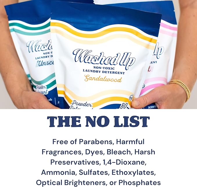 Unscented Laundry Detergent Powder | Fragrance-Free | Safe for Sensitive Groups | Powerful Clean | Plant & Mineral-Based | Made in USA
