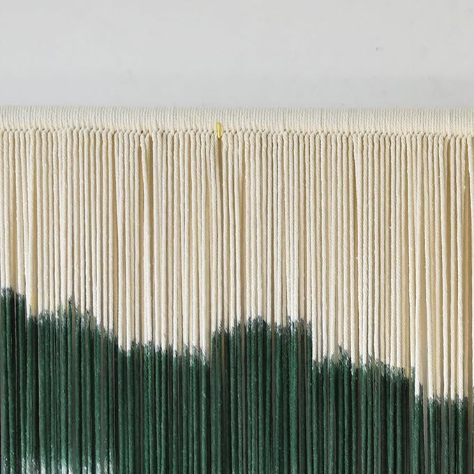 IOWER Large Macrame Wall Hanging Dip Dye Craftsmanship Fiber Yarn Wall Art Boho Wall Decor Home Decor 57''W x 35''L