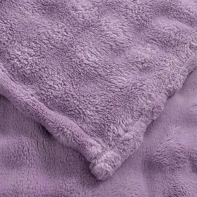 YUSOKI Luxury 3D Bubble Throw Blanket 2lb,All Ages,Home Decoration, (Lilac Purple,50 * 60inches)