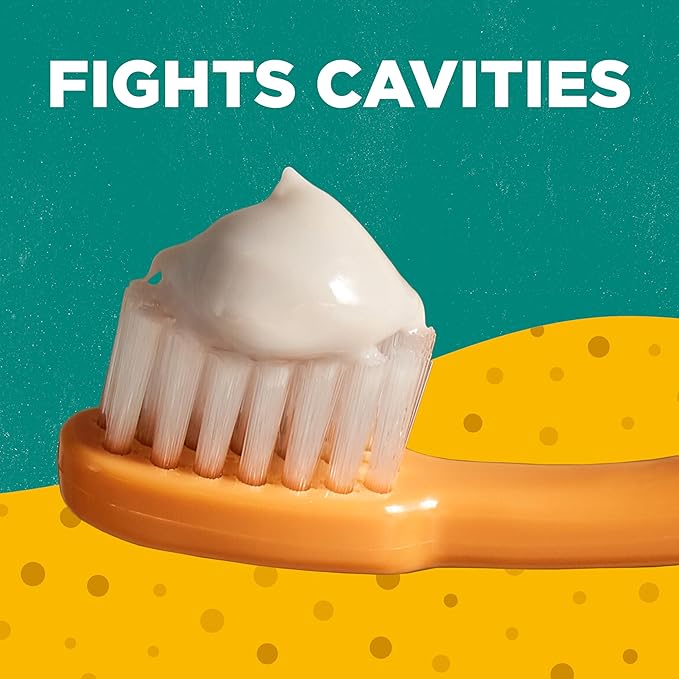 Tom's of Maine Kids Natural Toothpaste with Fluoride for Ages 2+, ADA Approved, Outrageous Orange Mango, 5.1 ounces (3 Pack)