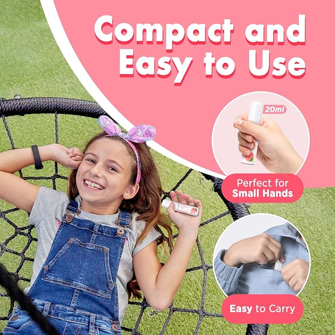 Mouth Spray for Kids, Toddler Toothpaste Helper, Fluoride Free Baby Toothpaste Cavity Protection, Oral Care with Natural P113+ Antibacterial Peptide - for Newborns to Age 6, Grape