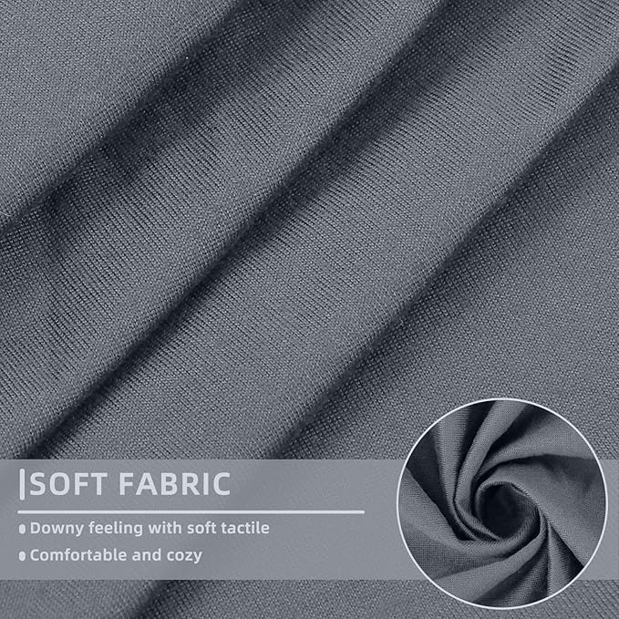 hyha Waterproof Couch Cushion Covers, Sectional Sofa Slipcovers Washable, L Shape Chaise Dog Couch Covers for Sectional Sofa, Universal Furniture Protector (1 Piece for Chaise, Dark Grey)