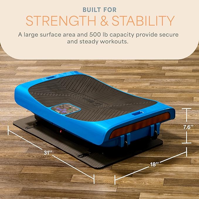 Lifepro Vibration Plate Machines – Full Body Workout, Recovery & Lymphatic Drainage with 4D Motion, Silent Operation, Joint Support, & Triple Motor Technology for Circulation, Fat Burn & Toning