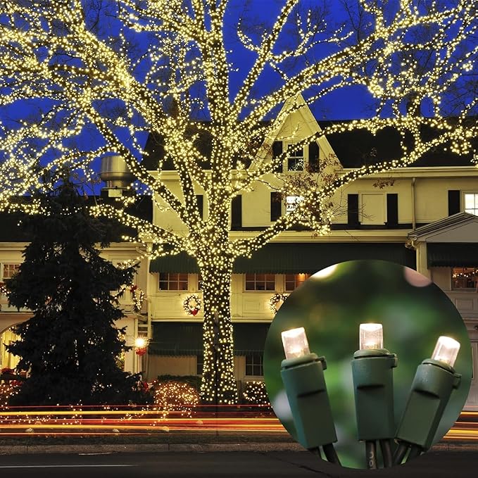 150 Count Warm White- String Lights - LED Christmas Lights, Mini led Lights for Indoor Outdoor Home Holiday Party Wedding Independence Day Decoration