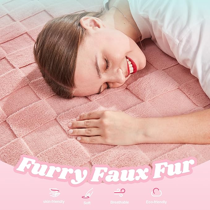 Hobestluk 3 in 1 Bean Bag Chair Giant Bean Bag Chairs for Adults with Plaid Cover Convertible Bean Bag Floor Cushion with Machine Washable Cover for Living Room (Plaid Pink)