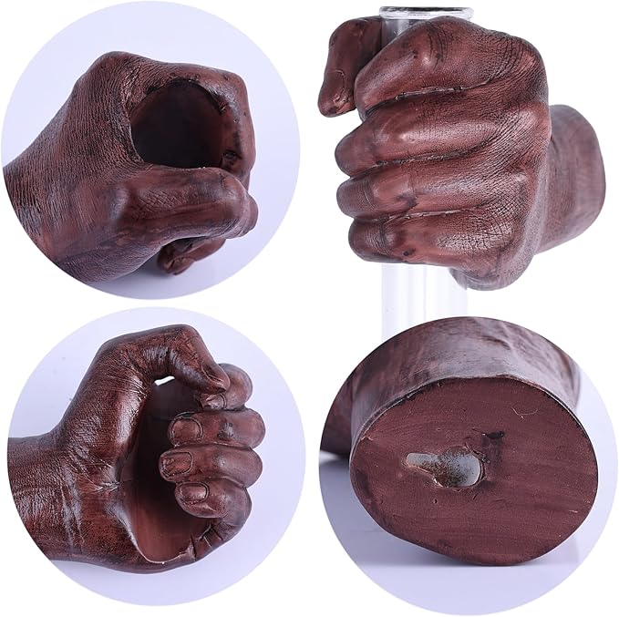 Wall Sculptures, Hand Vases Home Decor, Wall Mount Art Sculpture, Unique Wall Art Statue, Funky Flower Vase Decorations, Modern Eclectic Hanging Decor,Glass Test Tube Vase