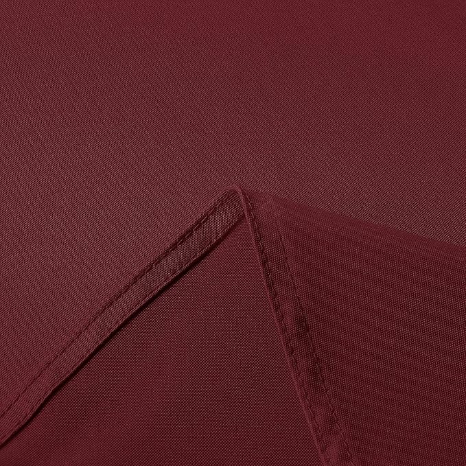 sancua Rectangle Tablecloth - 60 x 120 Inch - Stain and Wrinkle Resistant Washable Polyester Table Cloth, Decorative Fabric Table Cover for Dining Tables, Buffet Parties and Camping, Burgundy