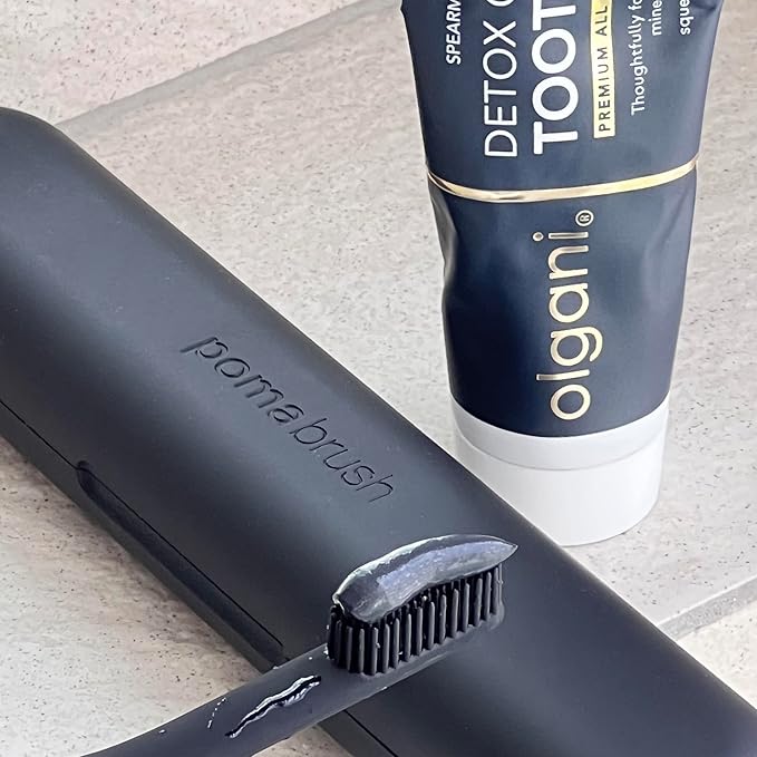 | Detox Charcoal Toothpaste | Natural Whitening Formula with Activated Charcoal | Gentle Whitening Toothpaste | Freshens Breath | Gum Health | Fluoride-Free | Safe for Kids | 2.53 Fl.Oz