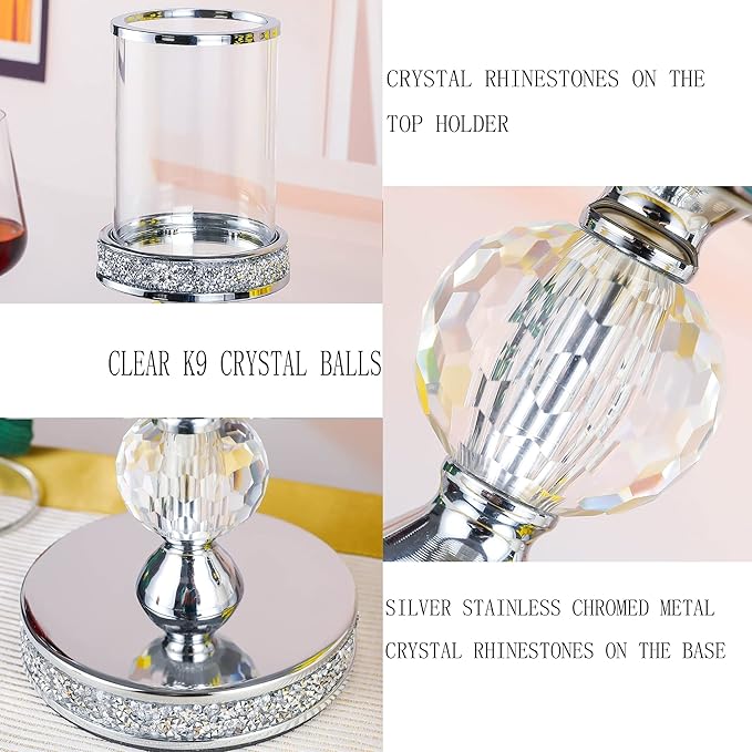 Pillar Candle Holders, Candle Holder for Pillar Candle, Candlesticks Holder, for Wedding, Dining Coffee Table, Home Centerpices, Home Decor CH00XS