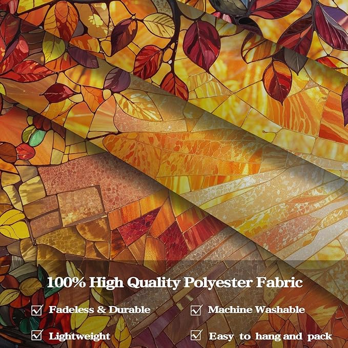 Lunerfex Tree of Life Tapestry Stained Glass Tapestry Wall Decor Tapestries for Bedroom Art Tapestries Wall Hanging for Bedroom Living Room Glass-Tree-03 60"x80"