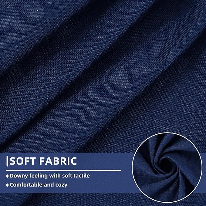 hyha Waterproof Couch Cushion Covers, Stretch Sofa Couch Seat Slipcover for Dog Washable, Non-Slip Waterproof Outdoor Cushion Covers for Patio Furniture Replacement (1 Piece for Large, Navy)