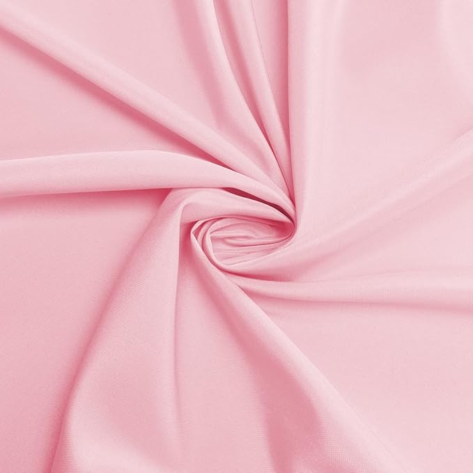 sancua Rectangle Tablecloth - 70 x 70 Inch - Stain and Wrinkle Resistant Washable Polyester Table Cloth, Decorative Fabric Table Cover for Dining Tables, Buffet Parties and Camping, Pink