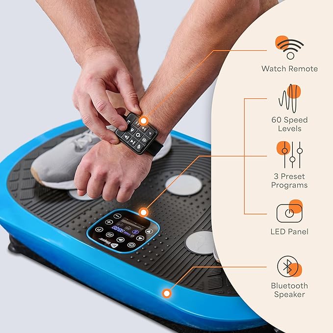 Lifepro Vibration Plate Machines – Full Body Workout, Recovery & Lymphatic Drainage with 4D Motion, Silent Operation, Joint Support, & Triple Motor Technology for Circulation, Fat Burn & Toning